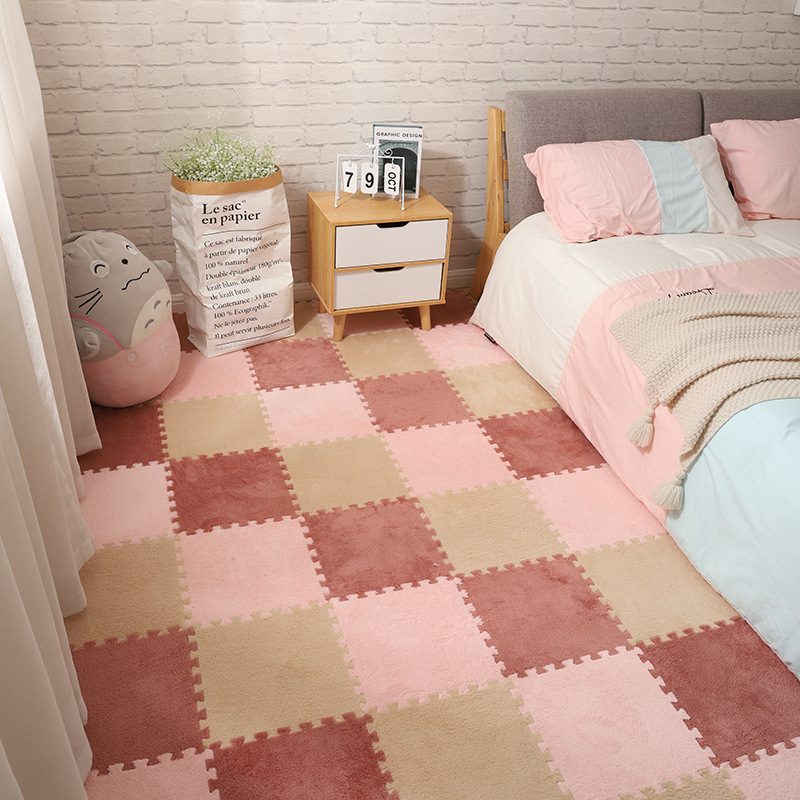 Bedroom Bedside Carpet Can Be Cut and Washed Splicing Floor Mat Window Cushion Tatami Household Large Area Manufacturer