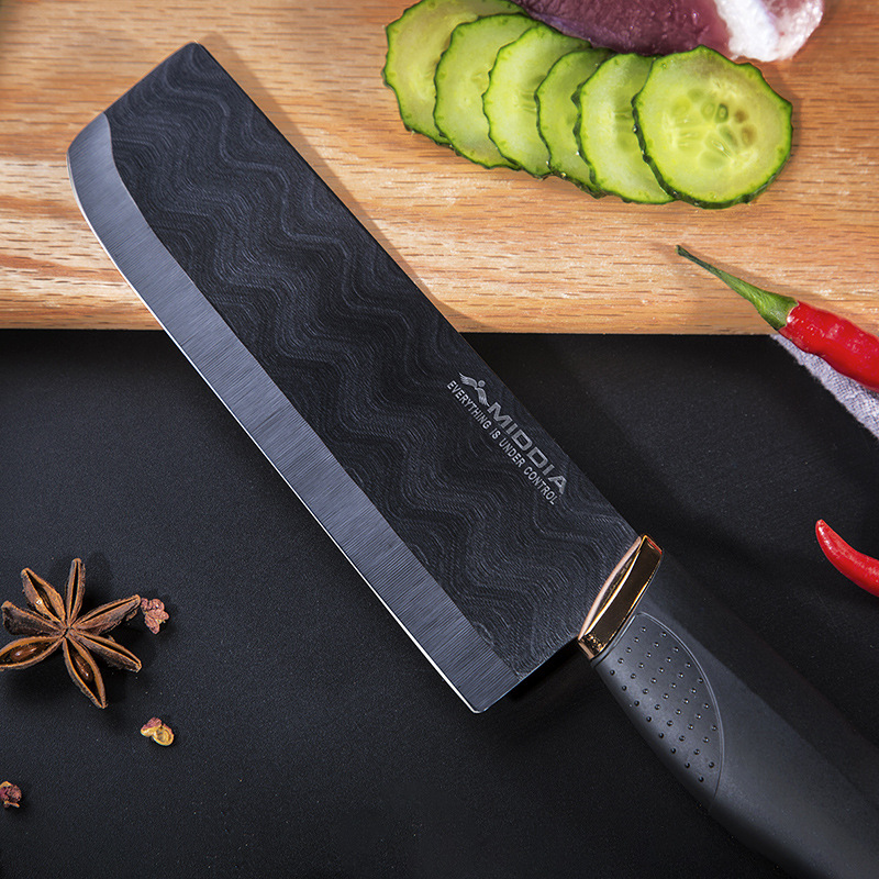 陶瓷黑刃菜刀免磨锋利切肉切蔬菜黑曜石陶瓷菜刀