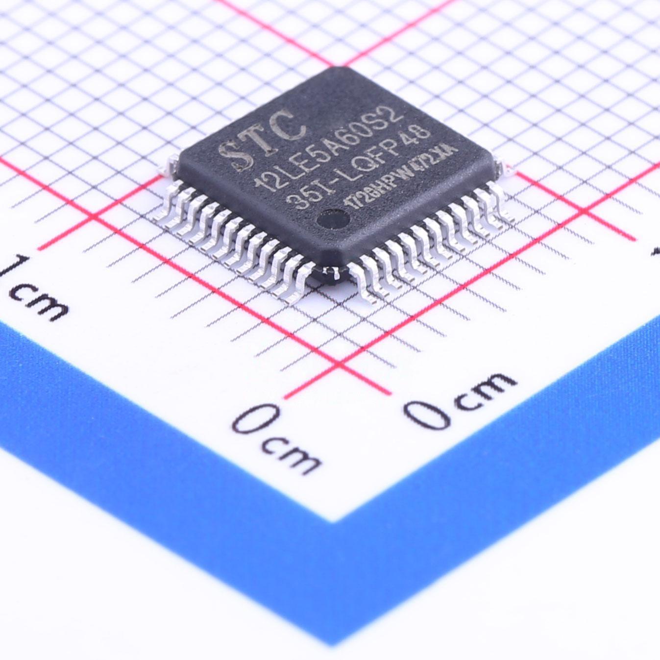 原装现货stc12le5a60s2 lqfp48单片机diy工程可提供替代型号