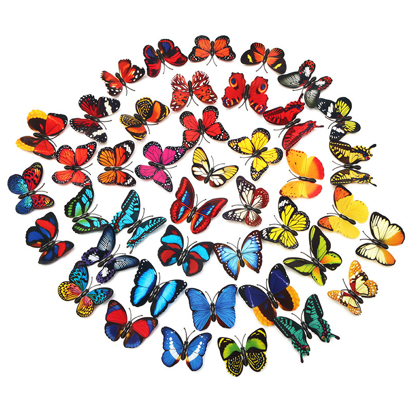 7cm Simulation Butterfly Factory Direct Sales Stereo Scene Setting Props Children's Costume Curtain Decoration