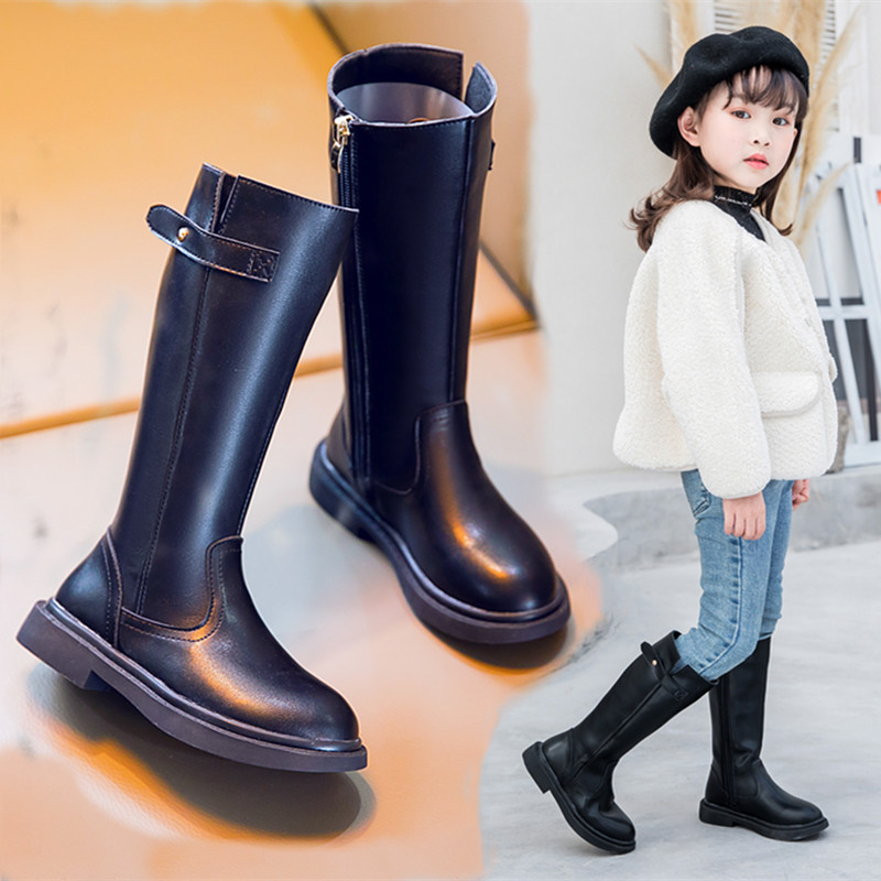 2021冬季新款高筒靴女平底靴子内增高长筒靴瘦瘦靴微弹力过膝长靴2020