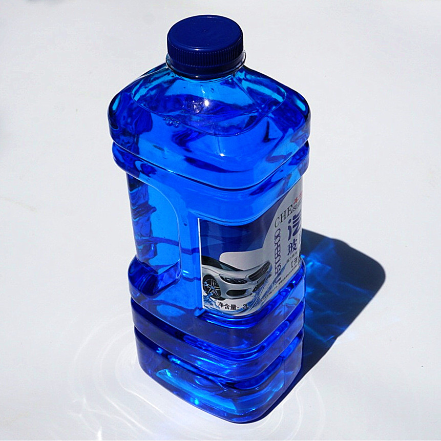 车世尊玻璃水清洁润滑防雾汽车玻璃水蓝色雨刮液每箱12瓶2l大瓶装