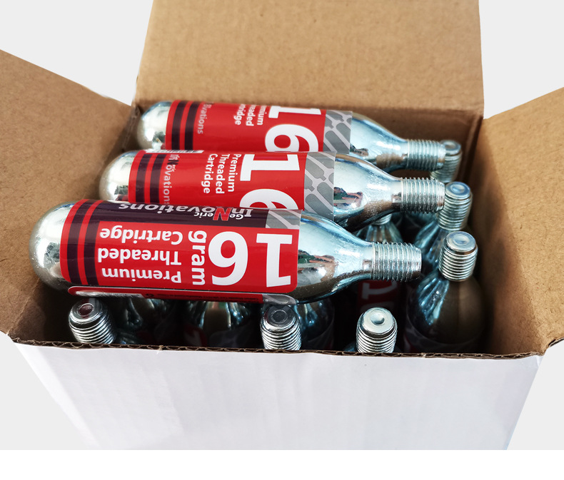 自行车快速充气瓶公路车山地车充气筒co2二氧化碳16g小钢瓶充气瓶