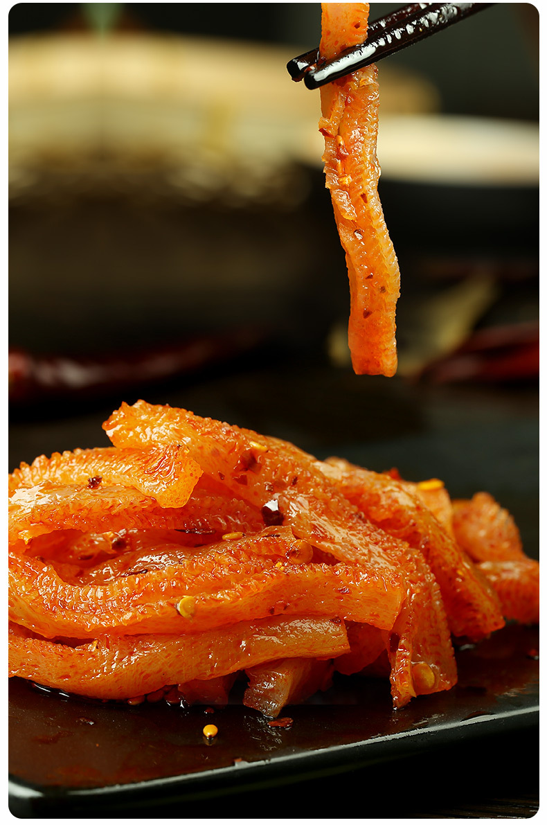 香辣魔芋爽素毛肚小零食小吃休闲食品魔芋丝辣条辣味整箱