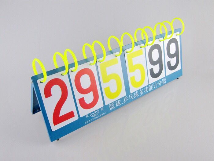 新鲸xj-f-6多功能6位数 记分牌 翻分牌合适篮球乒乓球赛