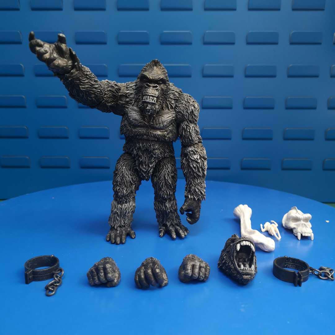 2020新款 px限定黑白版 骷髅岛 金刚 kingkong 7寸 手办 盒装