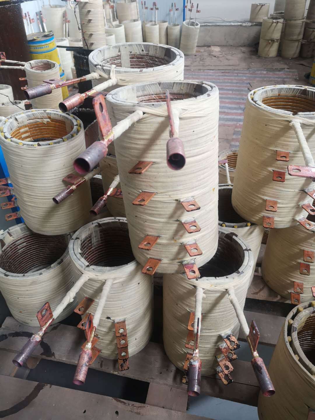 厂家定制工频有心感应炉感应线圈浇铸感应炉