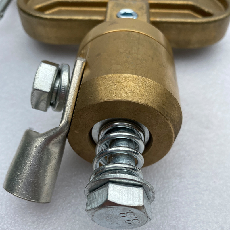 厂家供应dj-800x全铜接地夹360°旋转 单孔地卡 电焊机夹接地夹