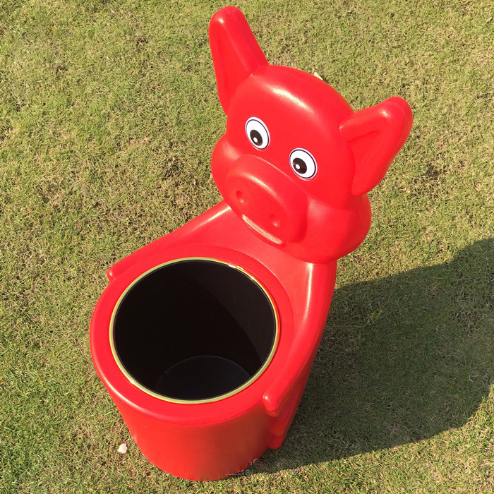 幼儿园卡通动物果壳箱儿童垃圾桶保洁桶塑料卫生桶塑料垃圾桶