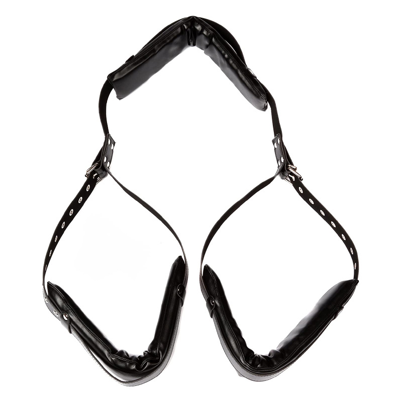 pu皮革海棉分腿束缚带张腿带sex toy成人用品套装sm情趣捆绑代发