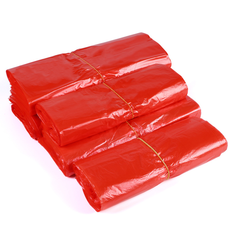 红色塑料袋背心手提袋服装包装袋大中号袋子收纳超大加厚胶袋批发
