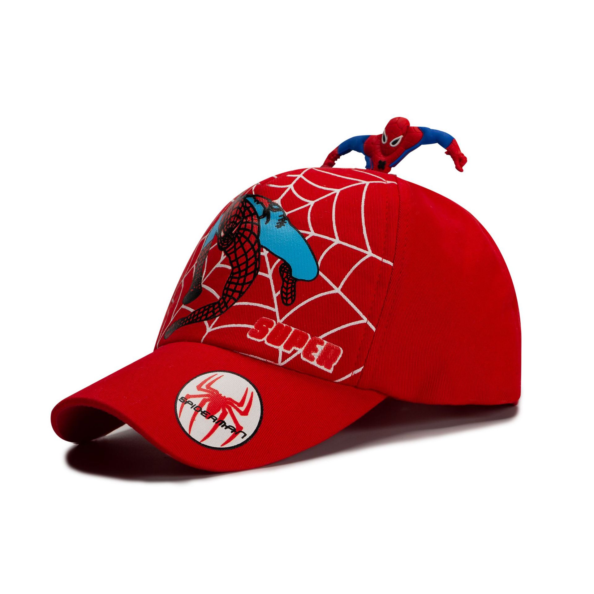 Children's Spider-Man Hat 2020 Summer New Cartoon Cloth Baseball Cap Children's Autumn and Winter Peaked Cap