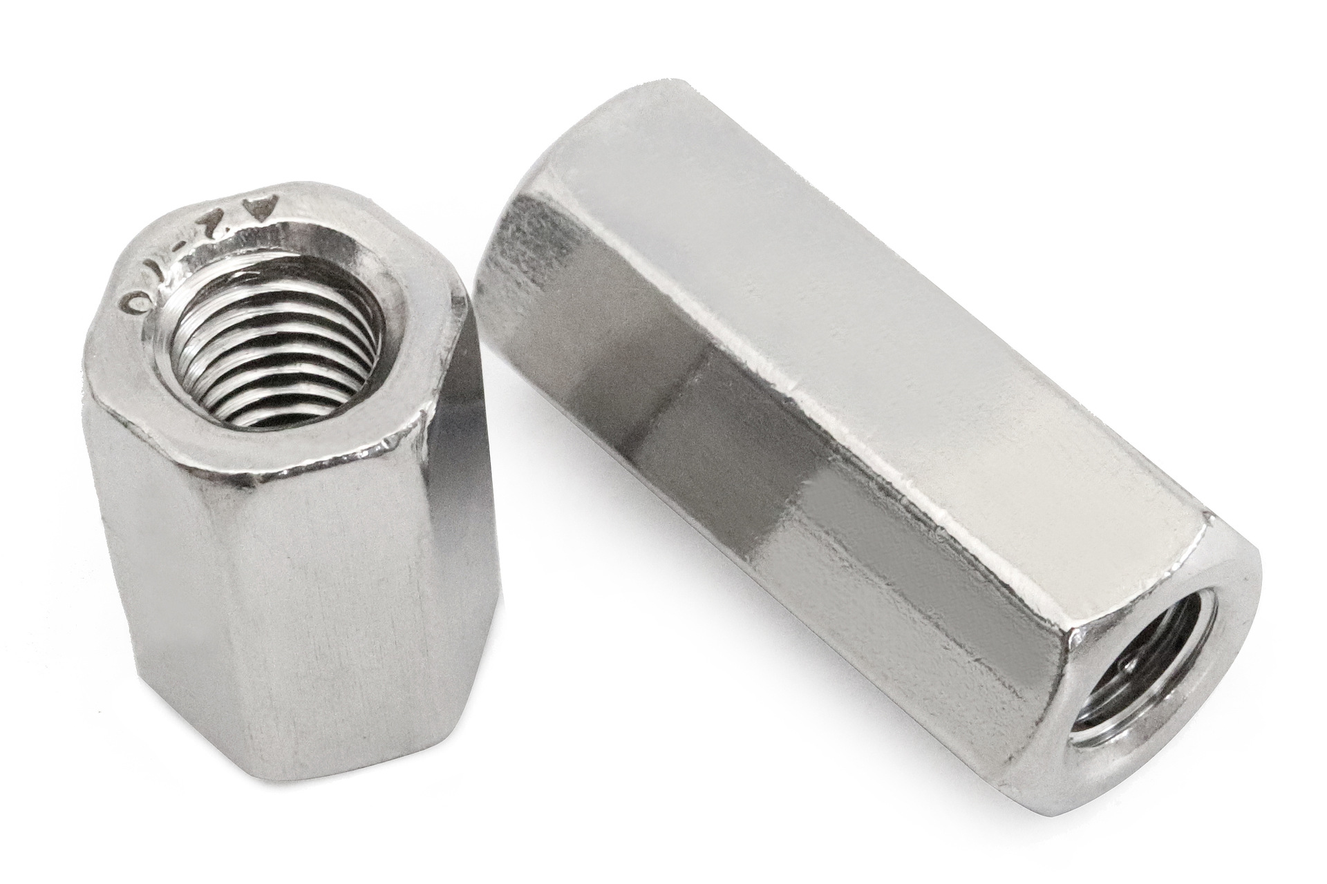 304不锈钢六角长螺母加长螺帽/m6/m8/m10/m12/m16/m20m24厂家直销