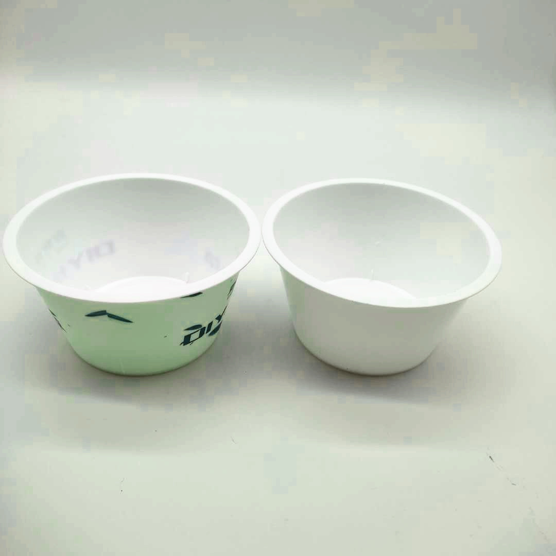 定制350ml模内贴标注塑塑料碗耐高温可封口食品厂塑料盒子定做pp