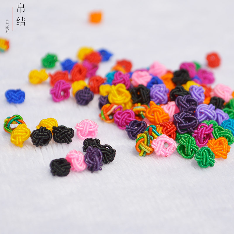 Pineapple Buckle DIY Handmade Material Pineapple Knot Chinese Knot Accessories 6mm Bracelet and Necklace Rope Accessories Factory Batch a