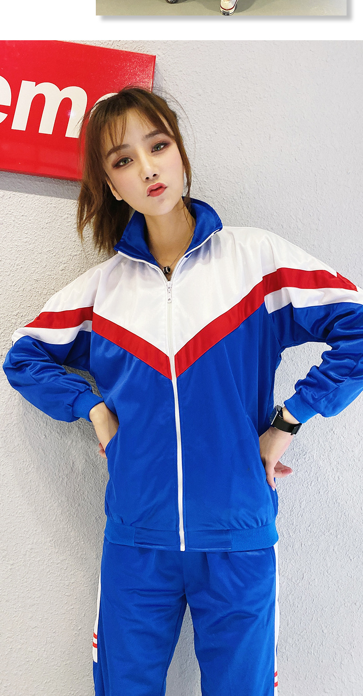 匆匆那年校服套装学院风初高中学生班服韩版蓝白服装