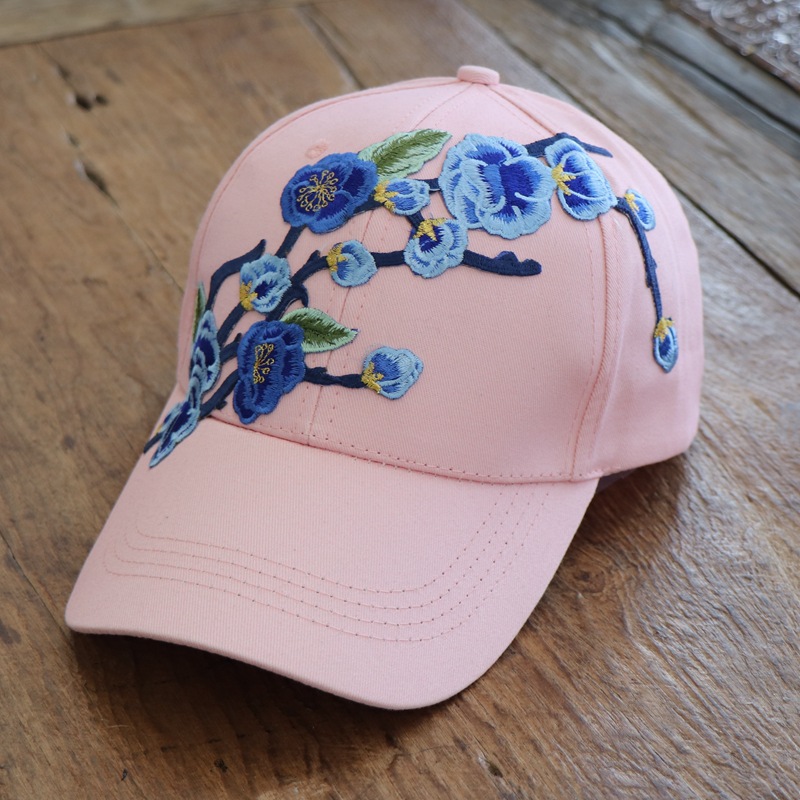 帽子女士春夏棒球帽绣花民族风刺绣太阳帽批发