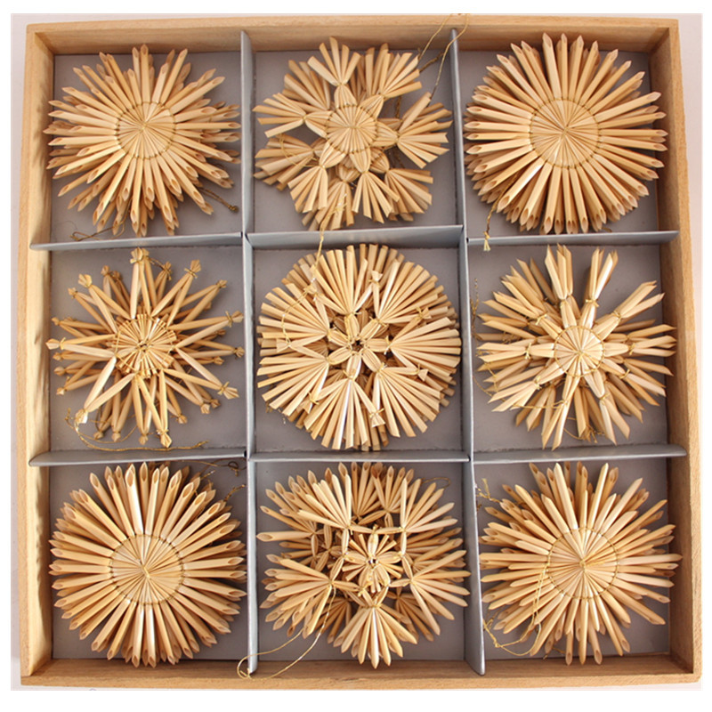 稻草花环编织麦秆圣诞花环花园装饰藤草圣诞装饰品柳编花环装饰品