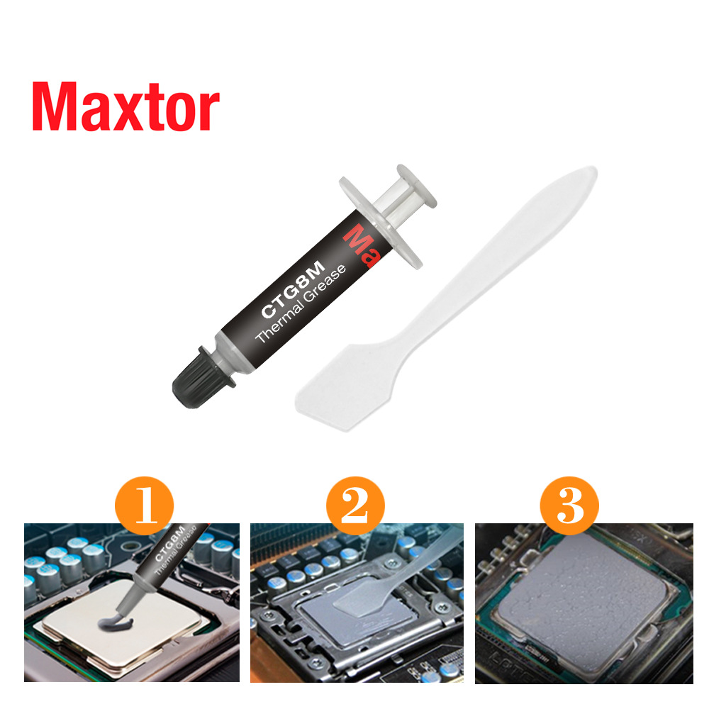 maxtor ctg8-12.8w/mk导热硅脂硅胶cpu散热笔记本高导热硅脂膏