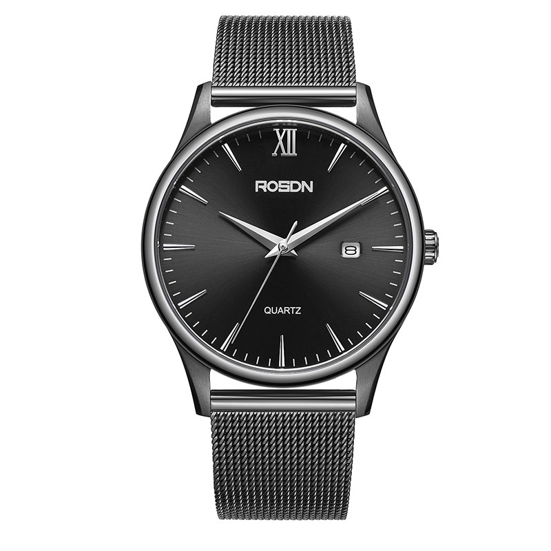 【张一山代言】劳士顿正品新款男士石英手表日历时尚防水批发3701