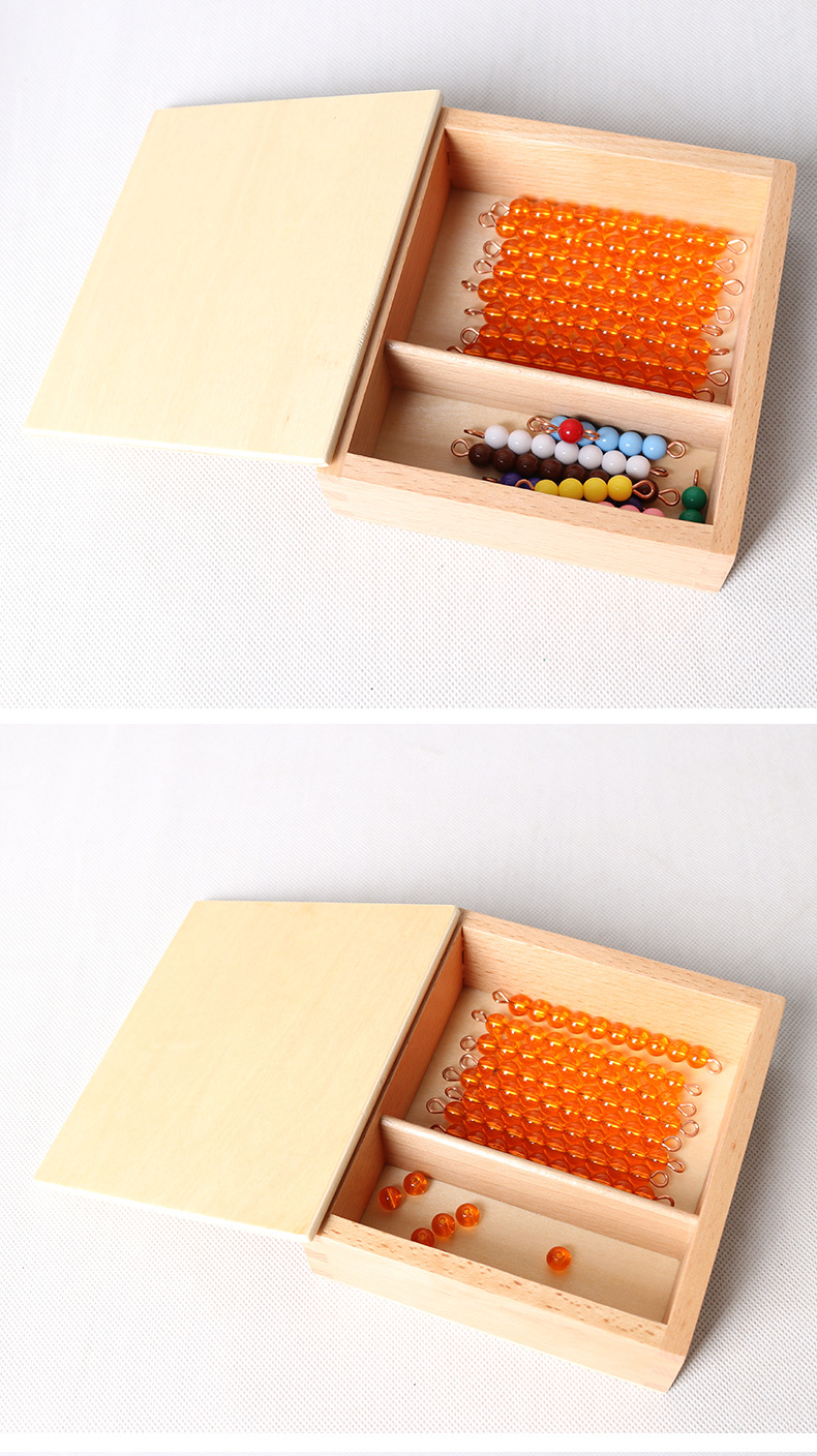蒙台蒙特梭利蒙氏数学教具早教玩具塞根板配套串珠幼儿益智训练