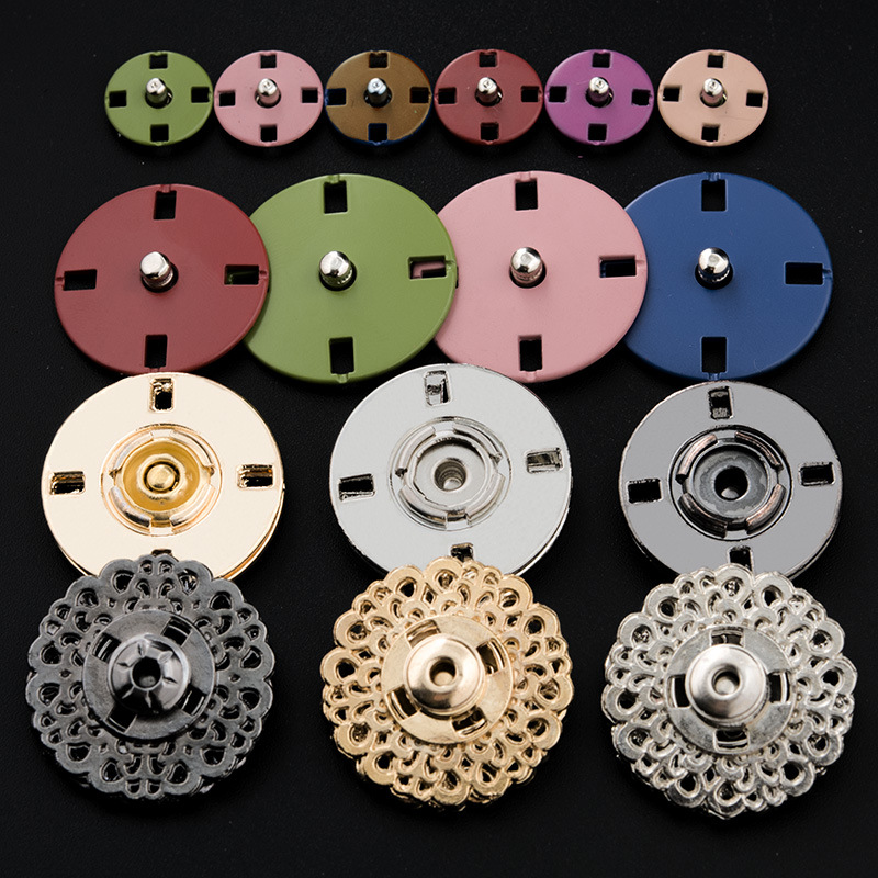 $大衣扣子按钮装饰简约摁小按扣隐形小号子母扣新款时尚服圆形