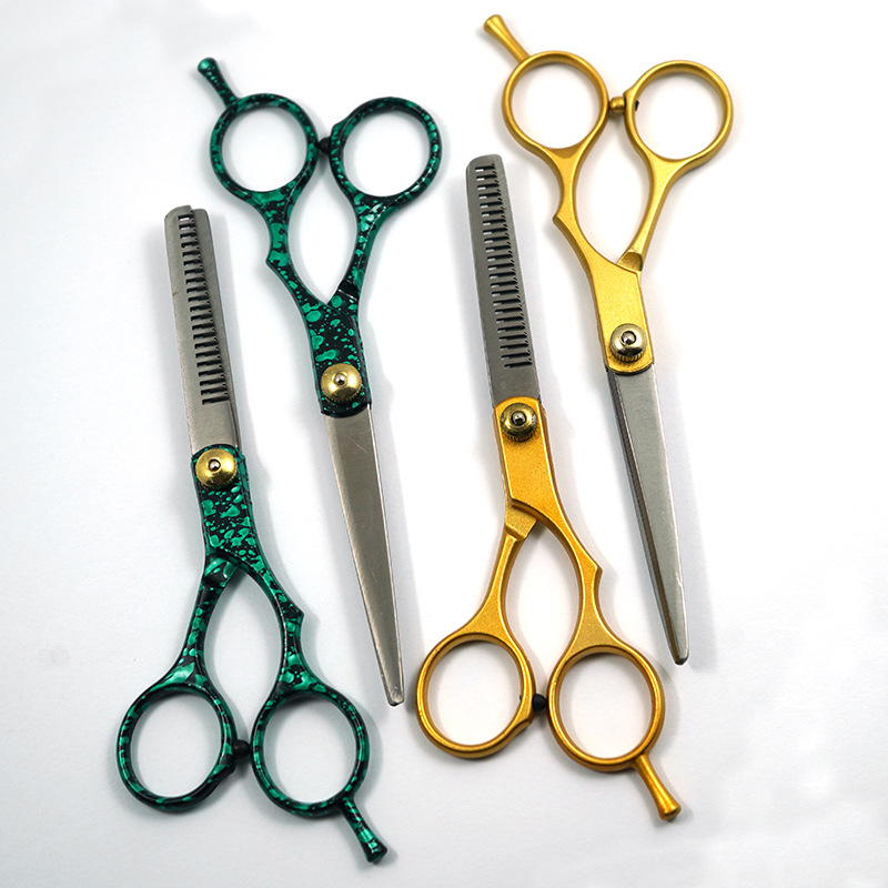 剪刀美发剪刀发廊发型师专用剪发剪刀套装家用牙剪厂家直销