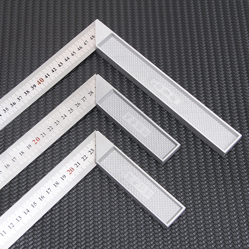 定制佳佳精密铝合金直角尺 木工测量钢角尺 高精度测量角度尺套装