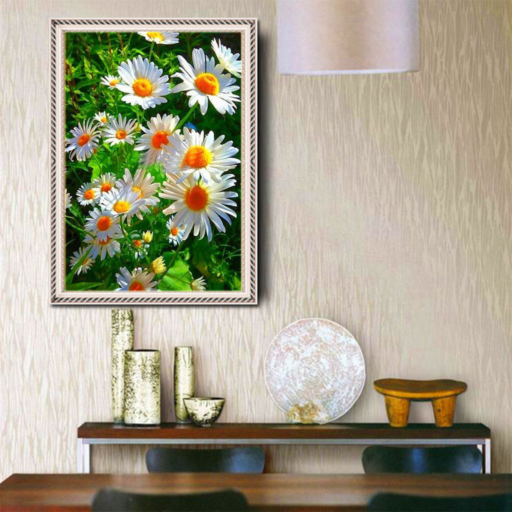 经典款小雏菊dly钻石画 数字油画 室内装饰画源头厂家现货供应