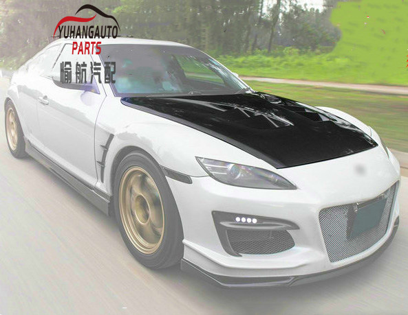 适用马自达mazda rx8 se3p re雨宫款碳纤维引擎盖 车盖 头盖