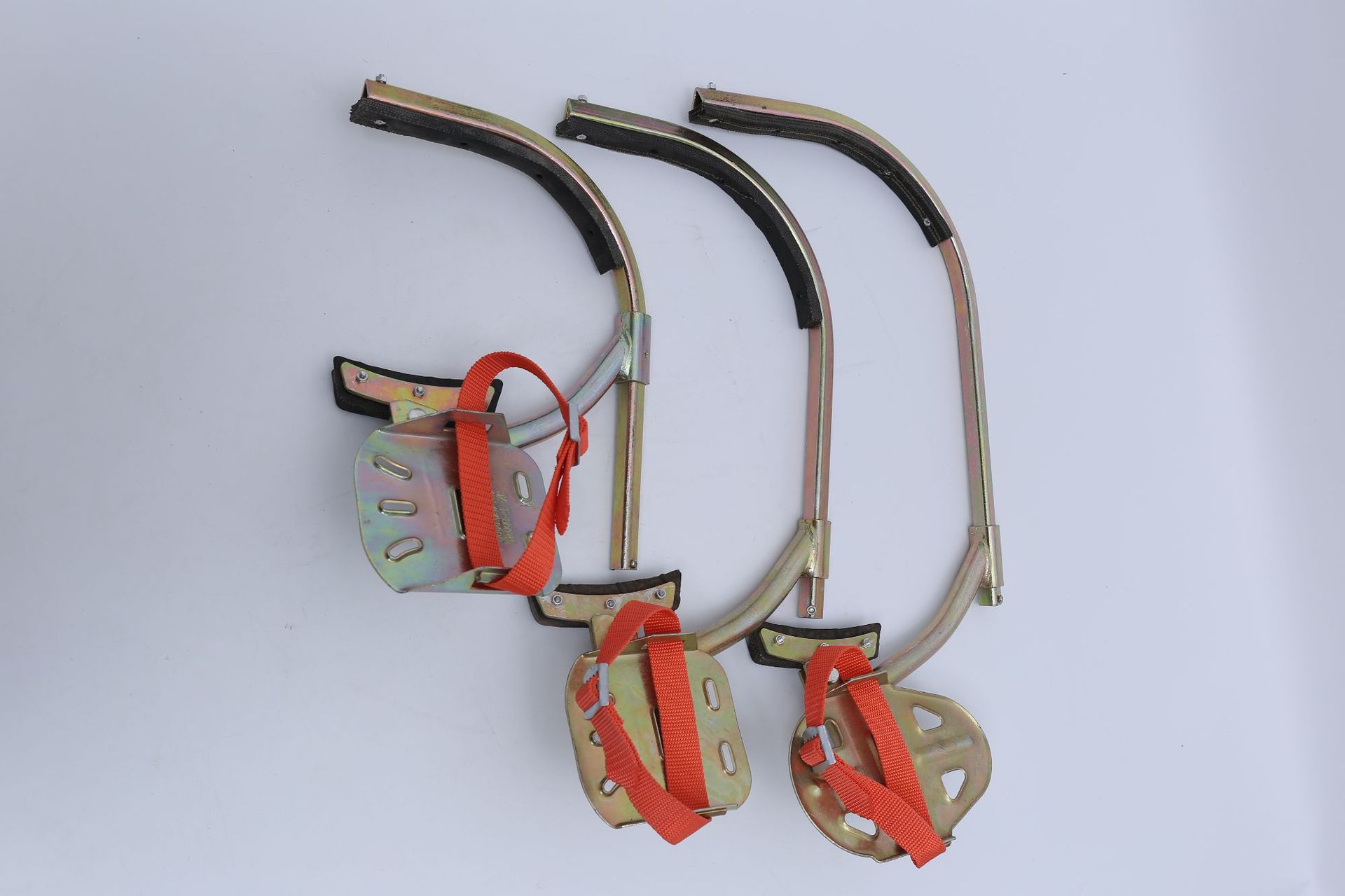 水泥杆脚扣加厚型铁鞋脚爬 攀登电线杆登杆脚扣电工电力工具