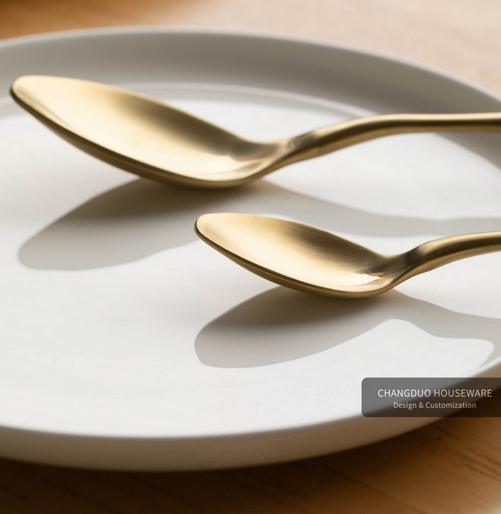 ins创意欧式304不锈钢餐具西餐刀叉哑光拉丝餐厅酒店用品网店货源