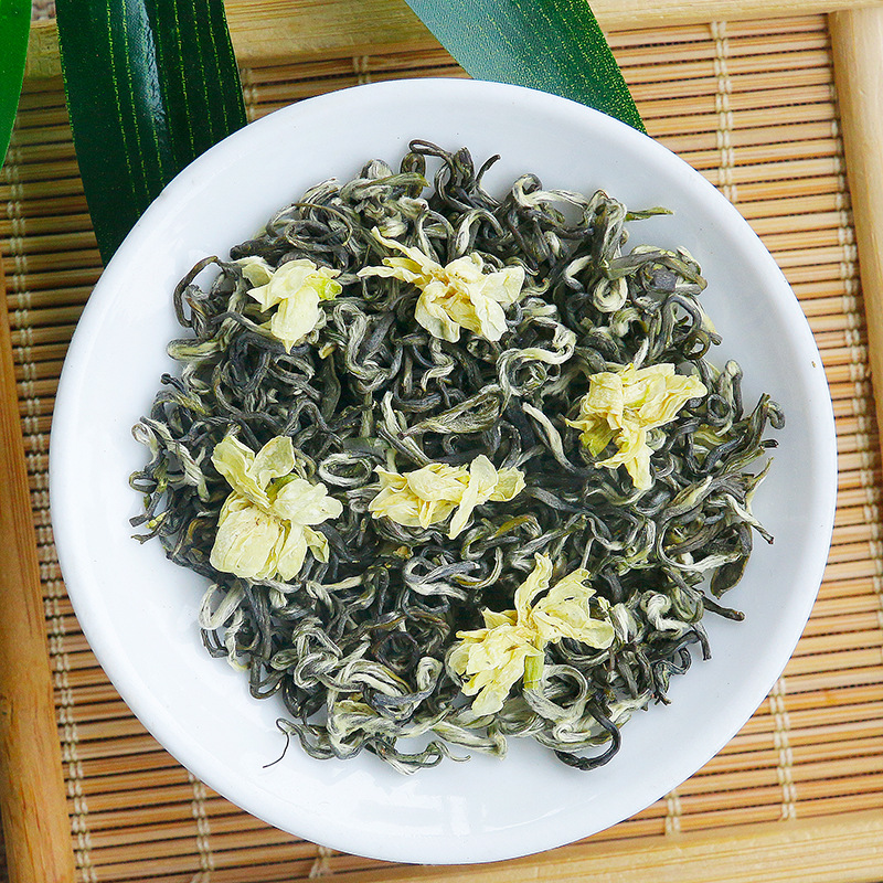 炒花飘雪茉莉花茶新茶浓香特级嫩芽耐泡碧潭四川茶叶散装