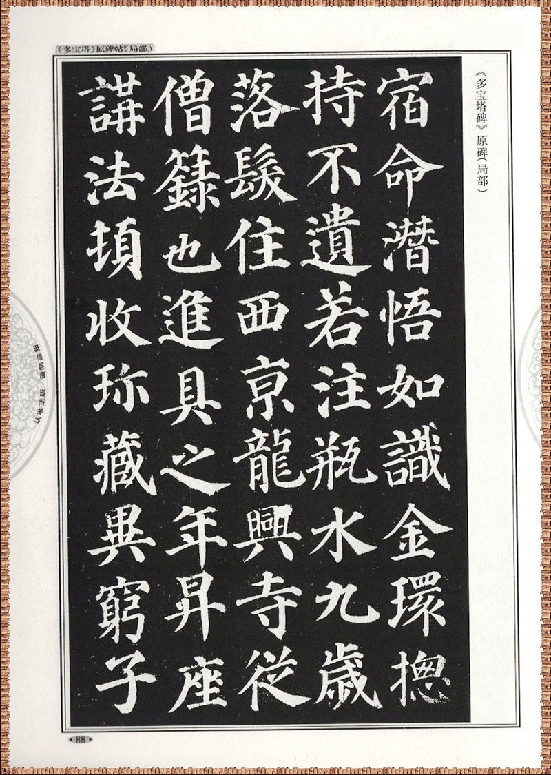 多宝塔碑 颜真卿楷书教程 正版毛笔书法培训教程/字帖 毛笔入门书