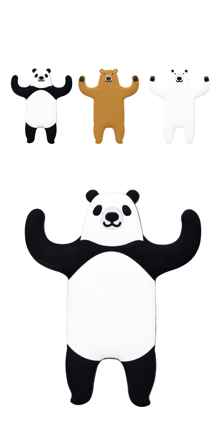 日本卡通萌宠趣味粘钩 pvc软胶强力无痕粘钩 熊系列动物装饰挂钩