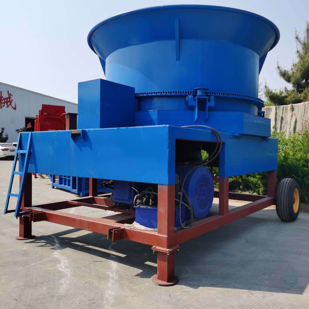 大型圆筒秸秆粉碎机效果 秸秆稻草圆盘式粉碎机自带除尘 碎草机