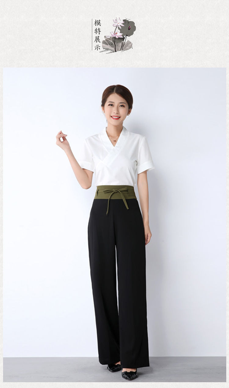 spa养生馆美容院技师工作服套装高端气质装足浴足疗服装2019夏季