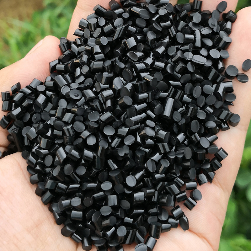 厂家直销聚氨酯tpu阻燃料电缆外皮阻燃tpu颗粒塑tpu防火黑色原料