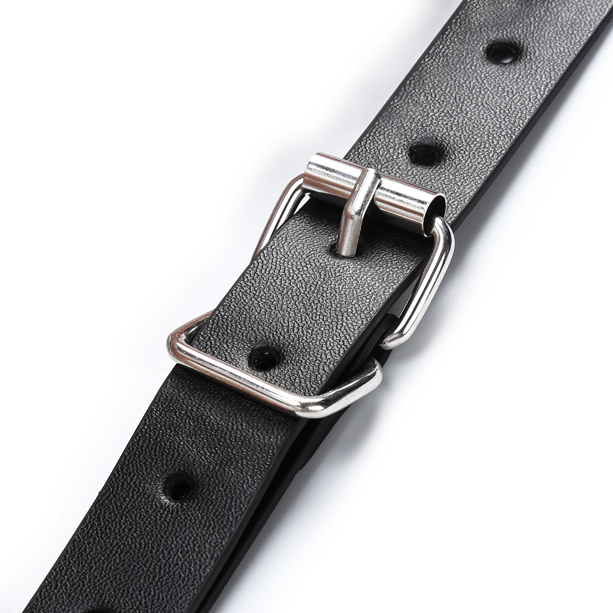 sm情趣用品批发男款黑色胸带铁圈捆绑带双条皮带束缚衣服成人道具