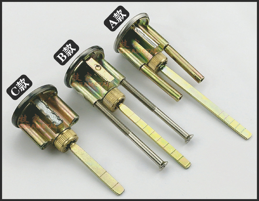 碧桂园偏心三杆锁芯雅居乐皇鼎锁芯富力地产防盗门按锁大门锁锁芯