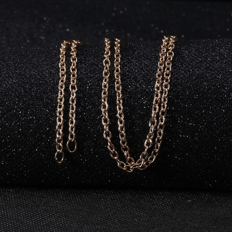 08十字 60cm项链 跨境, 胸针项链两用