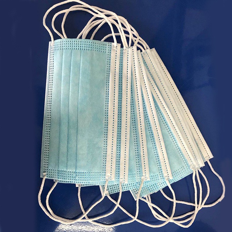 一次性防尘口罩三层防护口罩 民用熔喷无纺布防护面罩现货