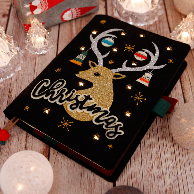 双11特价款a5手账笔记日记本皮书皮 不织布解闷手工diy制作材料包