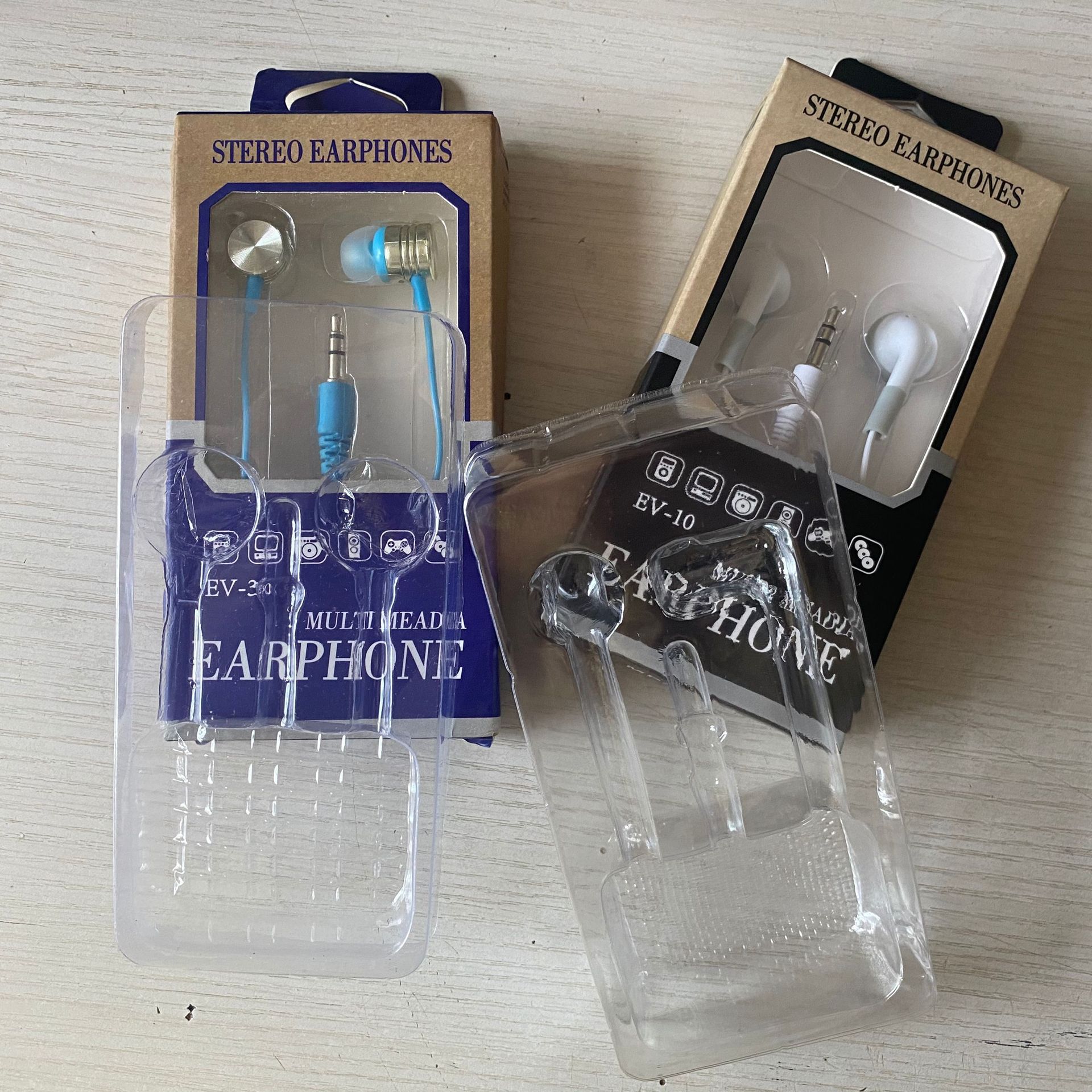 苹果头耳机通用空包装盒半入耳式吸塑包装平头式耳机包装盒子卡纸