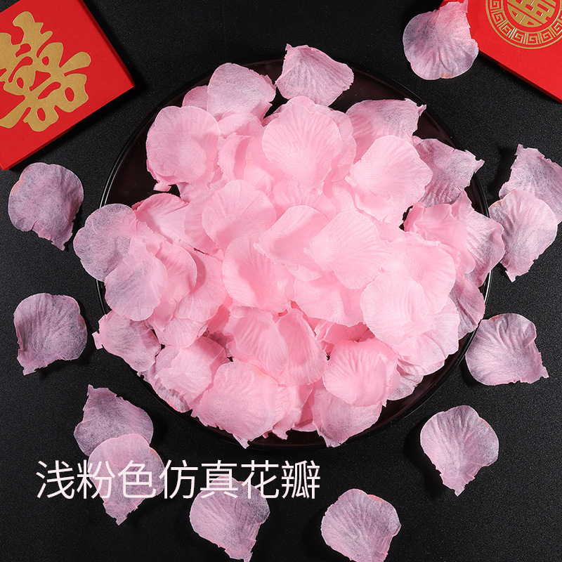 Wedding Supplies Non-Woven Fabric Artificial Rose Petal Decoration Wedding Ceremony Wedding Room Bed Stage T Stage KTV Layout