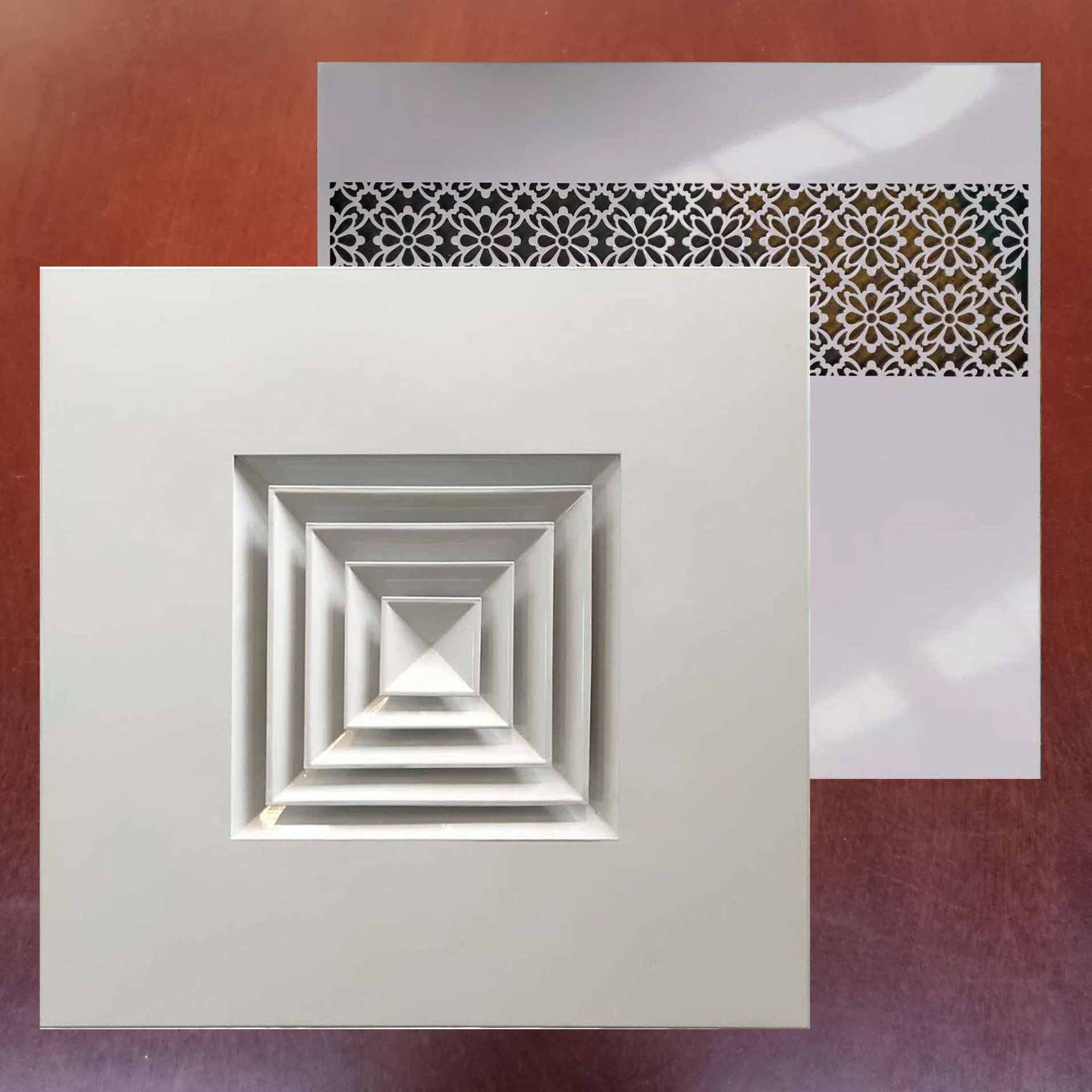 定制 整体吊顶风口 铝扣板风口 集成铝扣板风口 吊顶托板风口