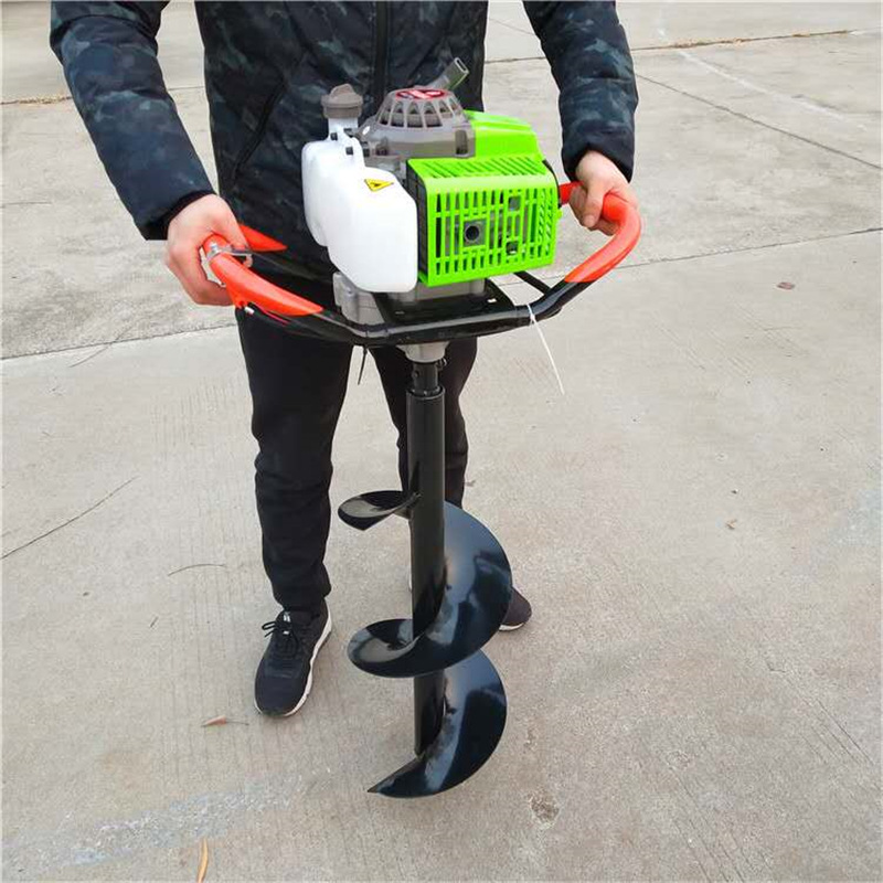 药材树苗种植机打孔钻眼挖洞机 大功率 打洞打桩施肥植种树汽油机
