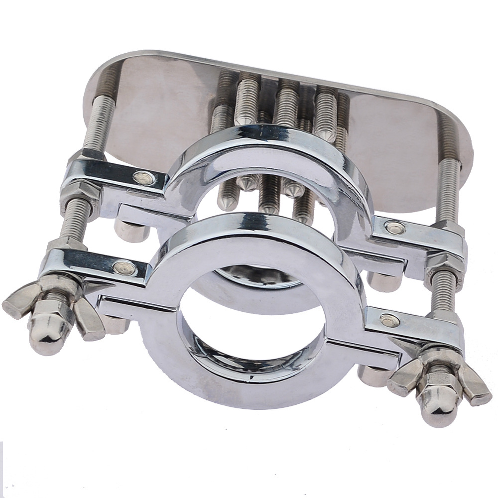 sm性用品情趣用品不锈钢束缚蛋蛋挤压器阳具阴茎环自慰玩具阴囊坠