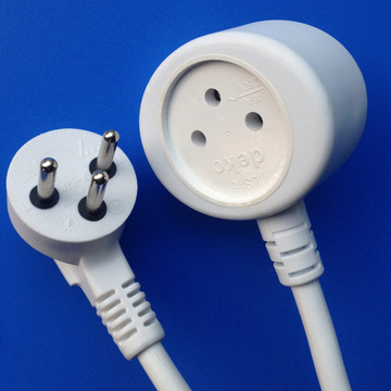 三芯品字尾ac电源线 以色列插头电源线 以色列插头延长线批发-阿里巴