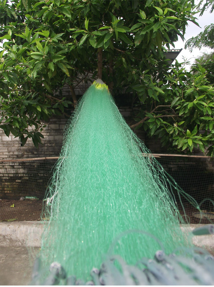 老渔翁单层渔网粗丝绿丝网沉网粘网细丝捕鱼网青丝水库网挂网海网
